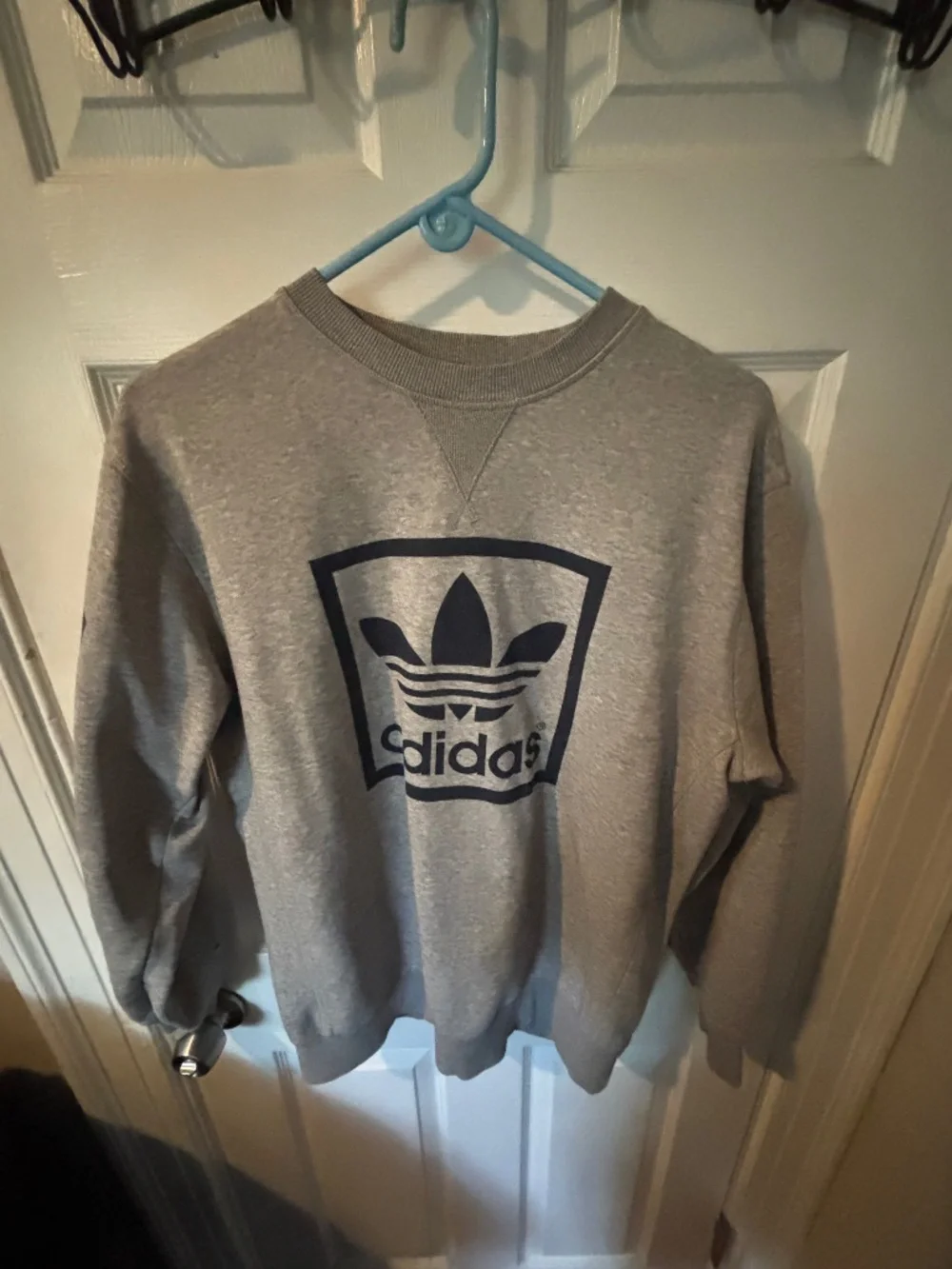 Adidas, Large, Gray Sweater